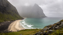 Norwegen / Lofoten / Kvalvika Beach