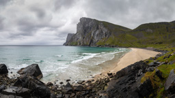 Norwegen / Lofoten / Kvalvika Beach